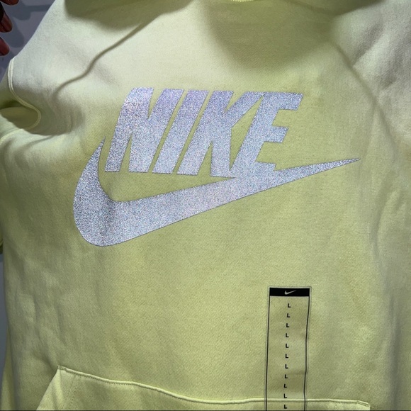 NIKE HOODY NEON GREEN - Picture 7 of 9